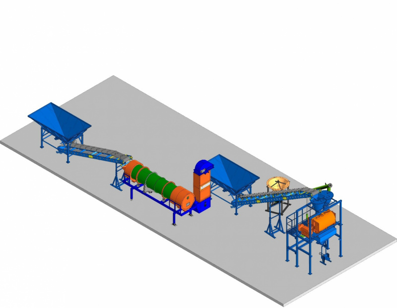 Линия по производству сухих строительных смесей 